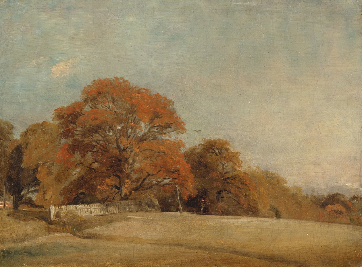 Egy őszi táj East Bergholtban, 1805-2008 körül alkotó: John Constable