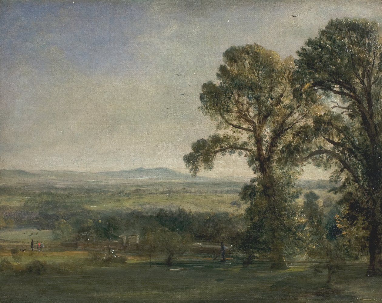 Bardon Hill, Coleorton Hall, kb. 1823. alkotó: John Constable