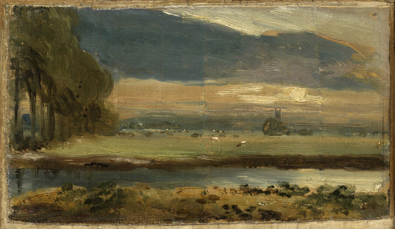 Dedham templom Flatfordból, 1810 körül alkotó: John Constable