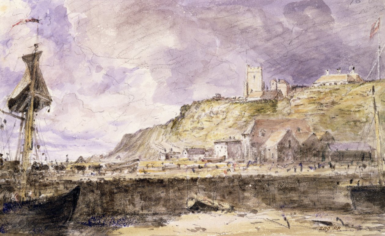 Folkestone-i kikötő, 1833 (wc) alkotó: John Constable