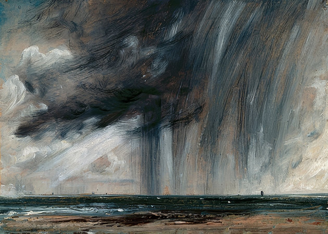 Zivatar a tenger felett. 1824-26 körül alkotó: John Constable