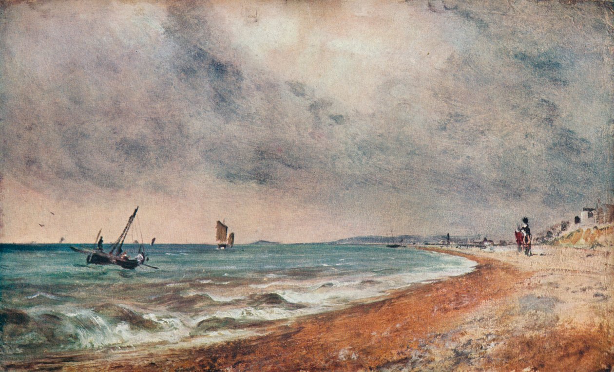 Hove Beach, horgászcsónakokkal, c1824 alkotó: John Constable