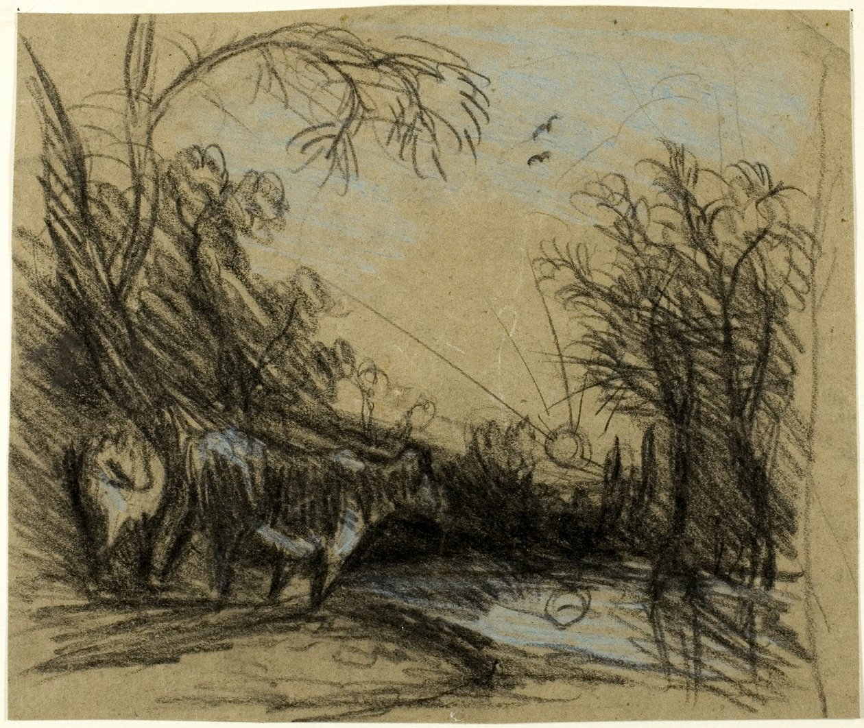 Tájkép tehenekkel alkotó: John Constable