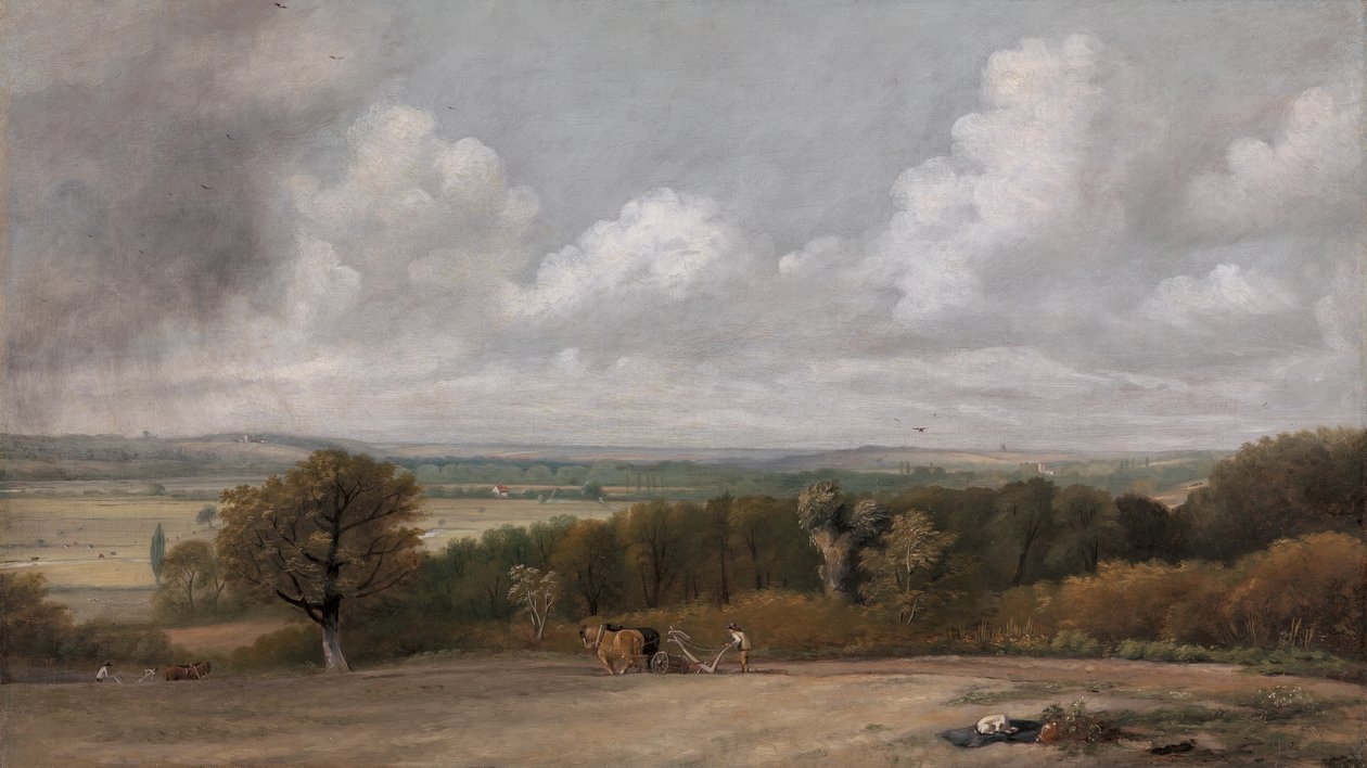 Szántó jelenet Suffolkban, 1824-1825. alkotó: John Constable
