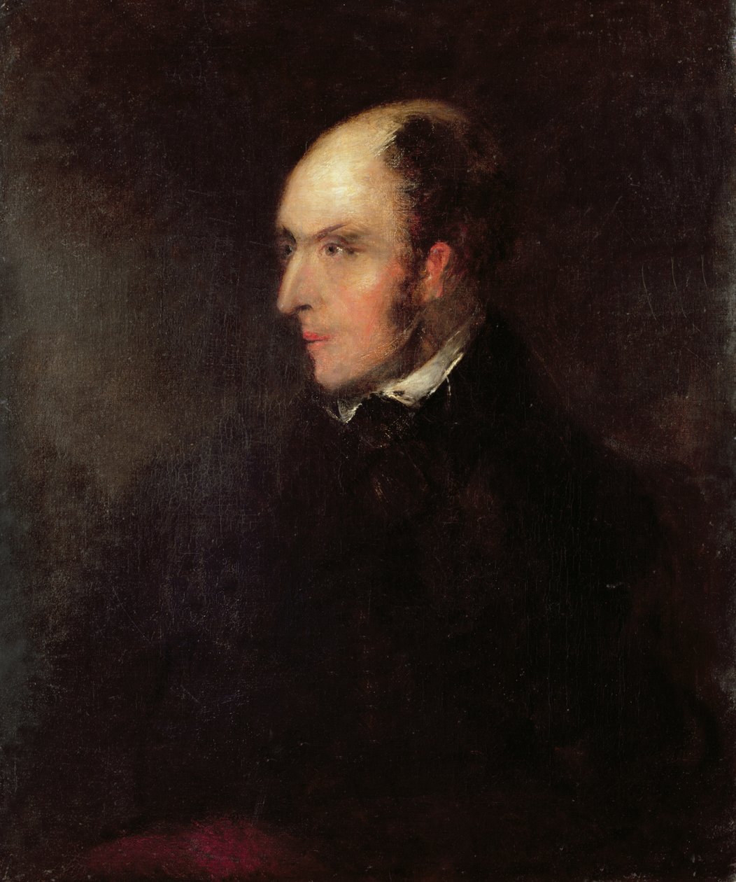 Egy kopaszodó férfi portréja alkotó: John Constable