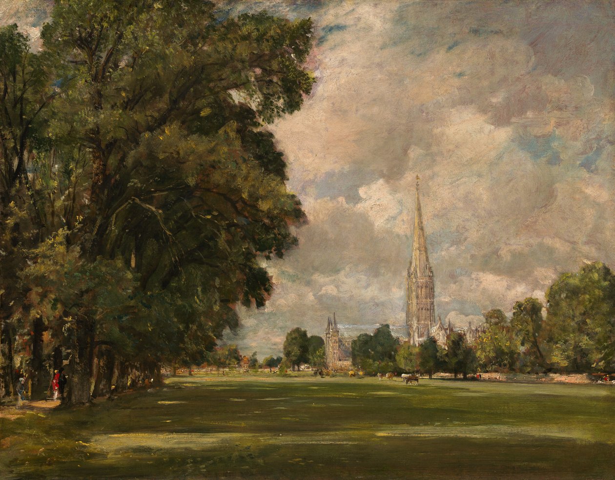 Salisbury katedrálisa Lower Marsh közeléből alkotó: John Constable