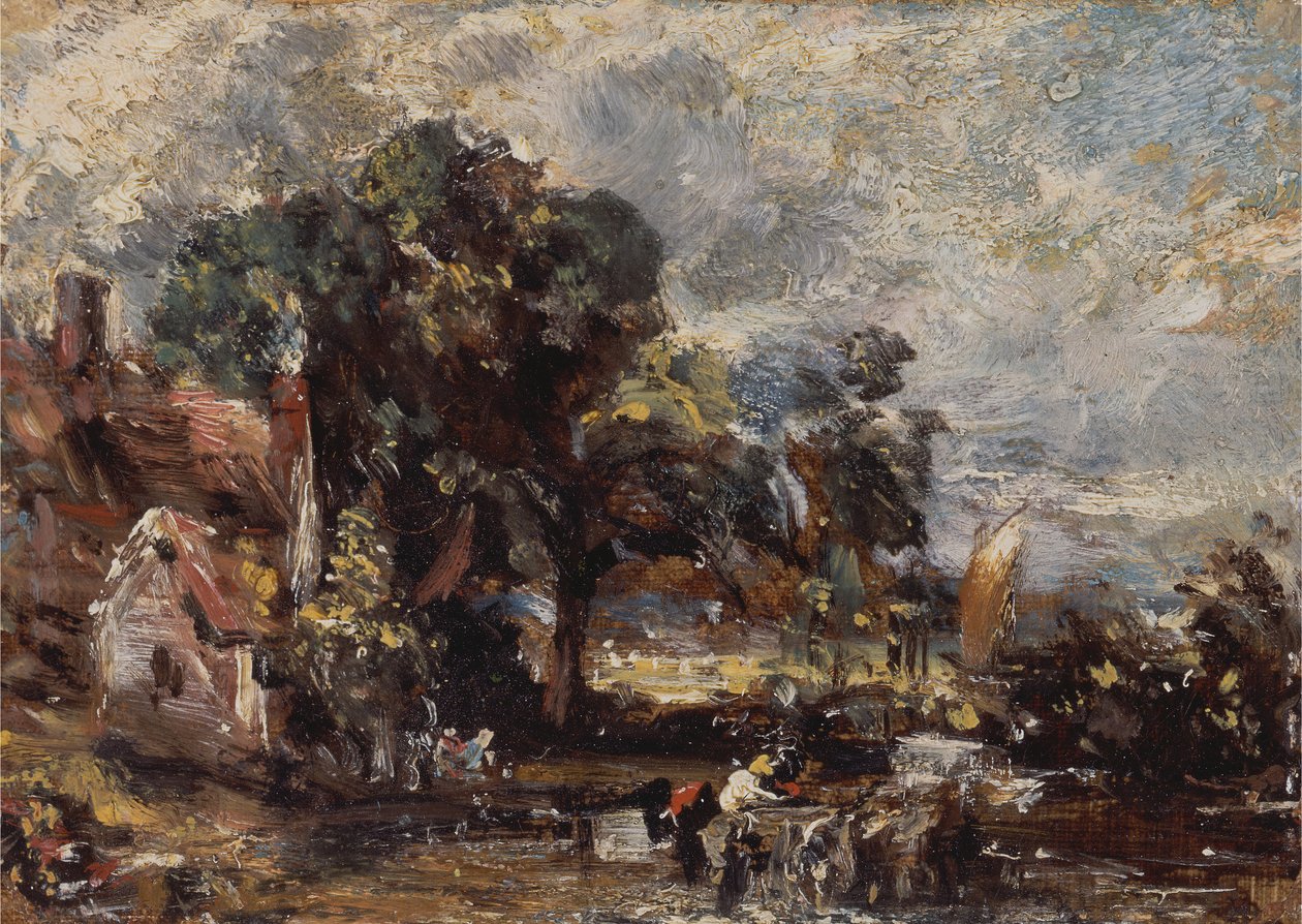 Vázlat a Haywainhez, kb. 1820. alkotó: John Constable