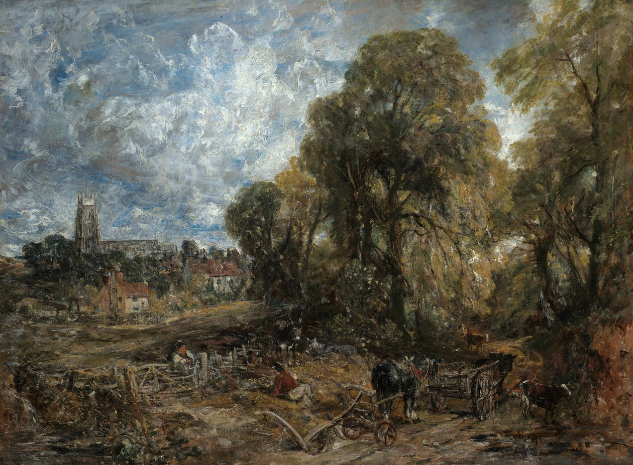Stoke-by-Nayland, 1836. alkotó: John Constable
