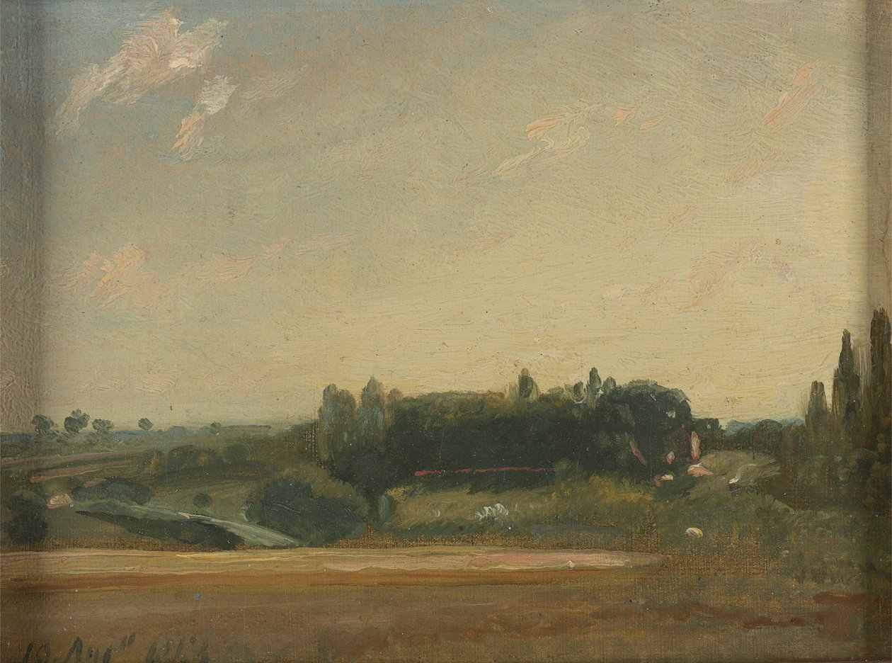 Kilátás a Rectory felé, East Bergholt alkotó: John Constable