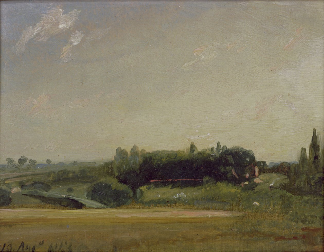 Kilátás a Rectory felé, East Bergholt alkotó: John Constable