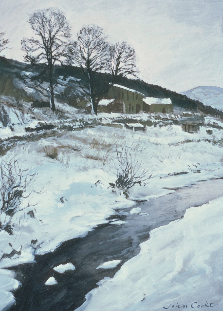Az Ewegales hídból, 1998 (guache) alkotó: John Cooke