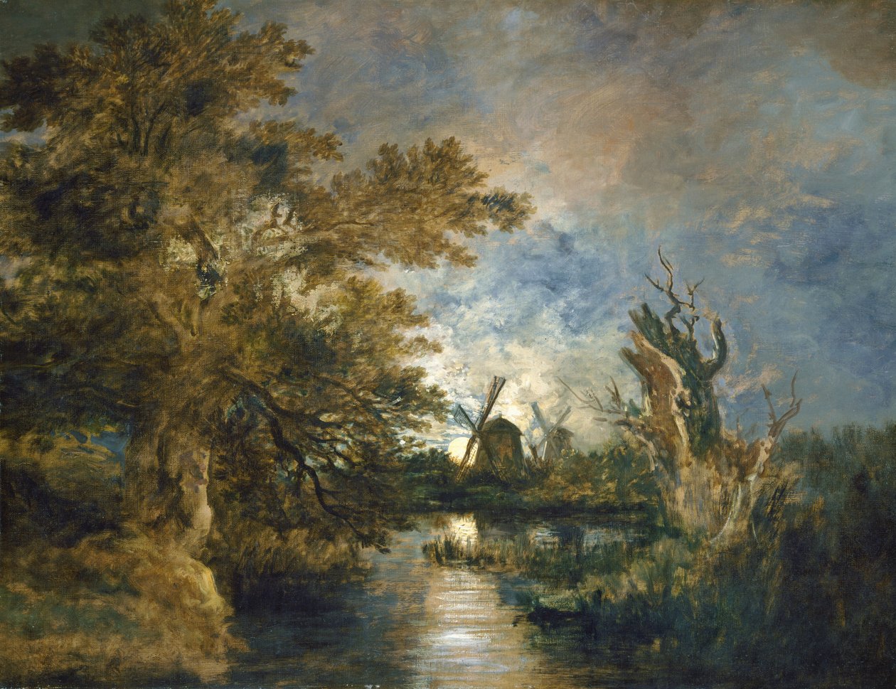 Holdfény a Yare-n, c. 18161817. alkotó: John Crome