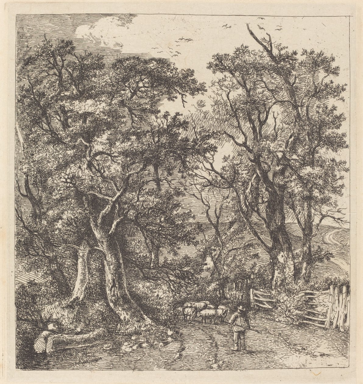 Road Scene, Hethersett alkotó: John Crome