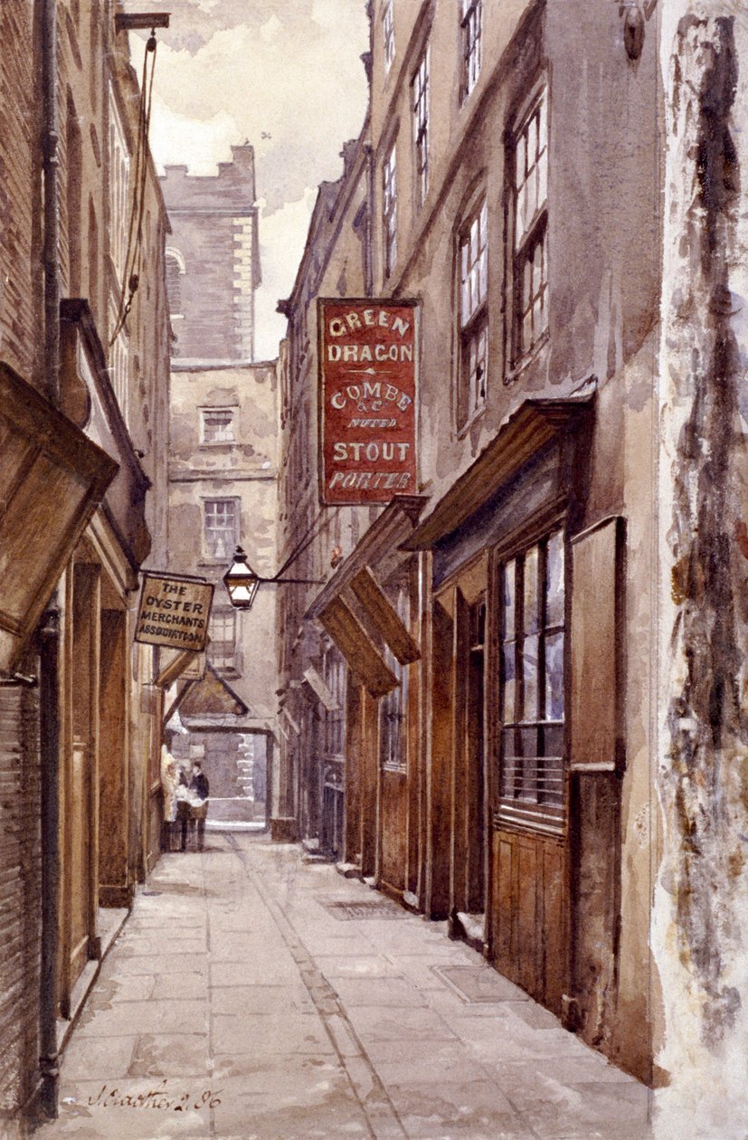 Botolph Alley, London, 1886 alkotó: John Crowther