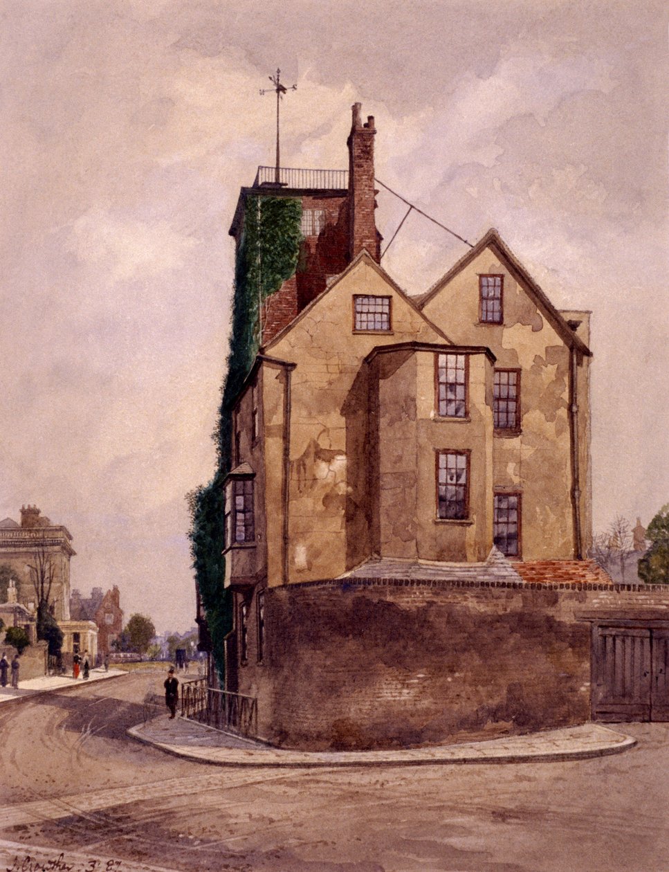 Canonbury Tower, Islington, London, 1887 alkotó: John Crowther
