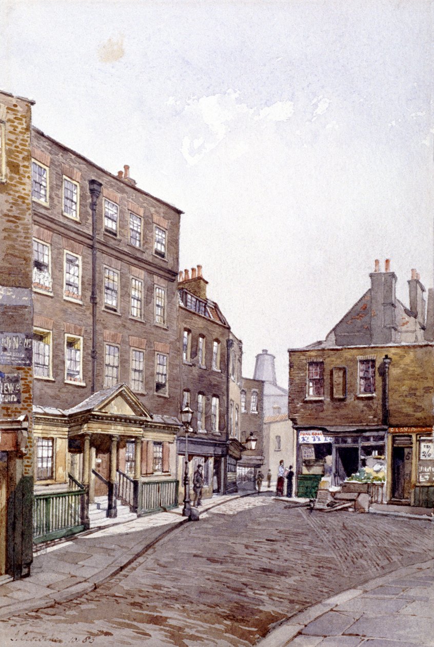 Clerkenwell Close, London, 1883 alkotó: John Crowther