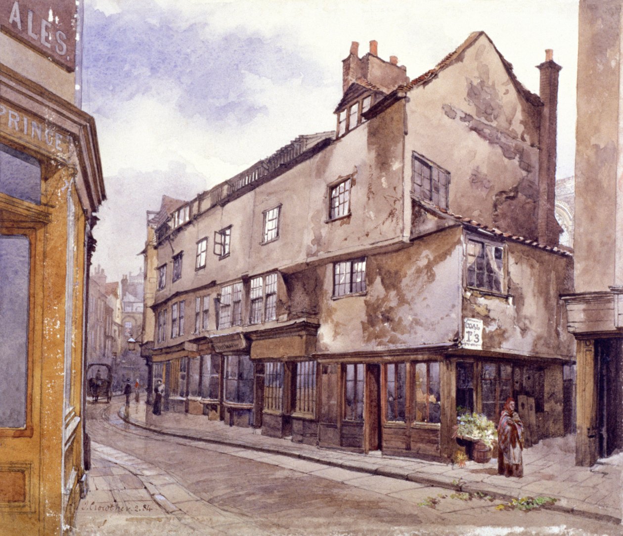Ruhavásár, London, 1884 alkotó: John Crowther