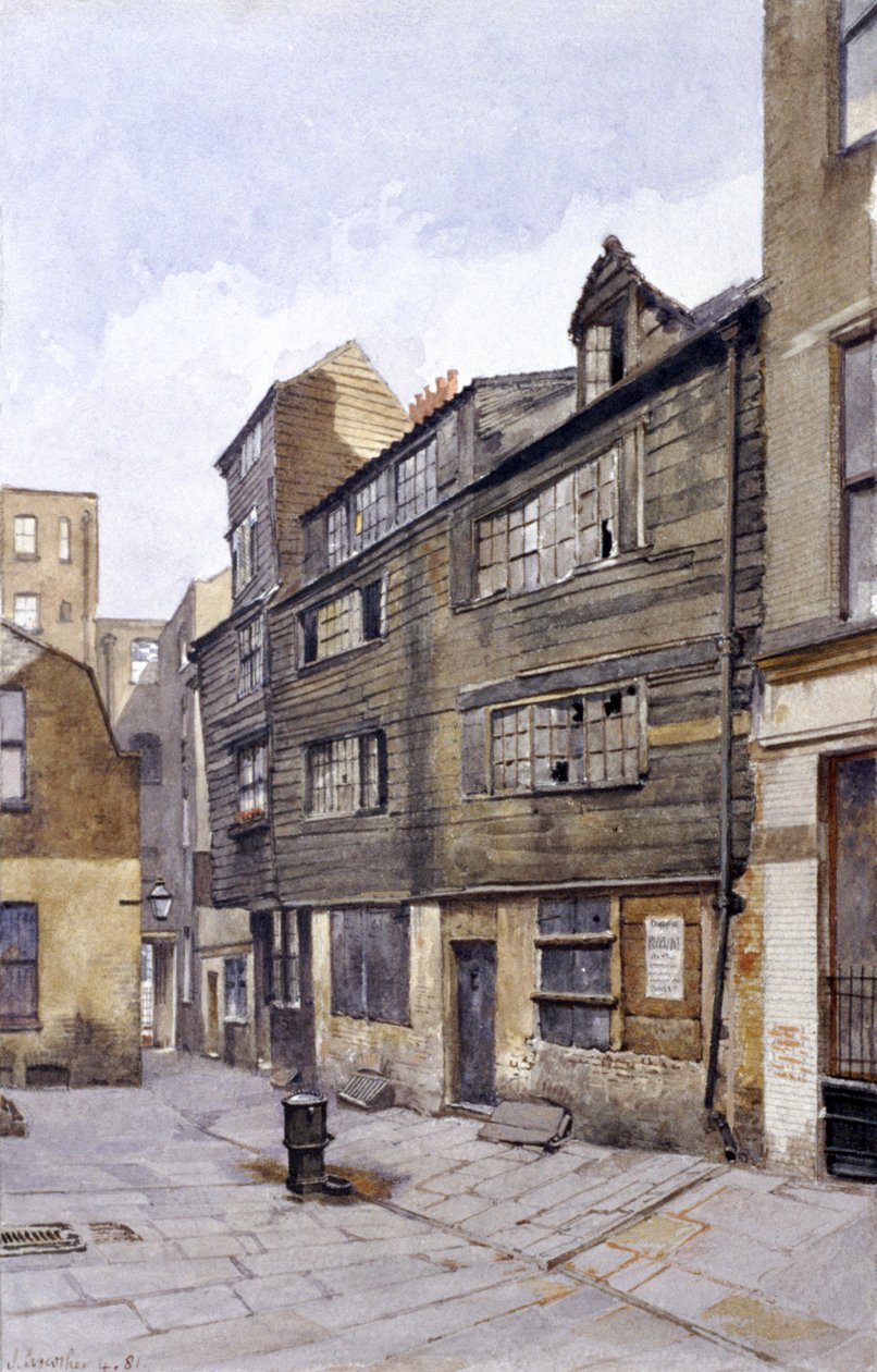 Crown Court, Chancery Lane, London, 1881 alkotó: John Crowther