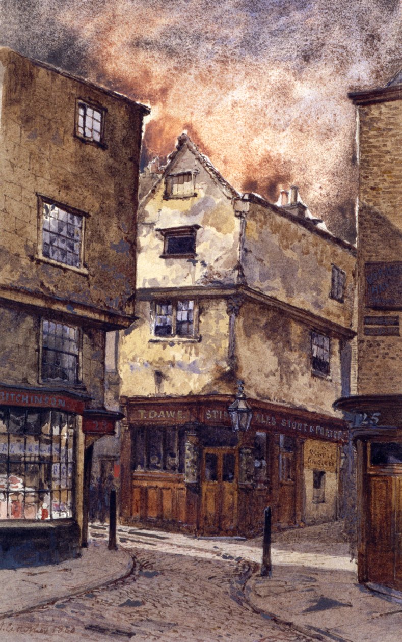 Dick Whittington Inn, Cloth Fair, London, 1880 alkotó: John Crowther
