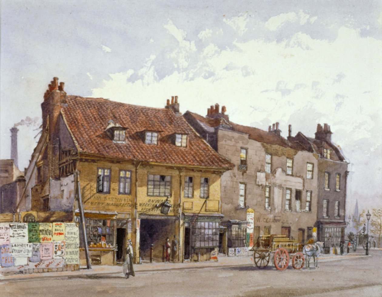 Lambeth Bridge Road, Lambeth, London, 1874 alkotó: John Crowther