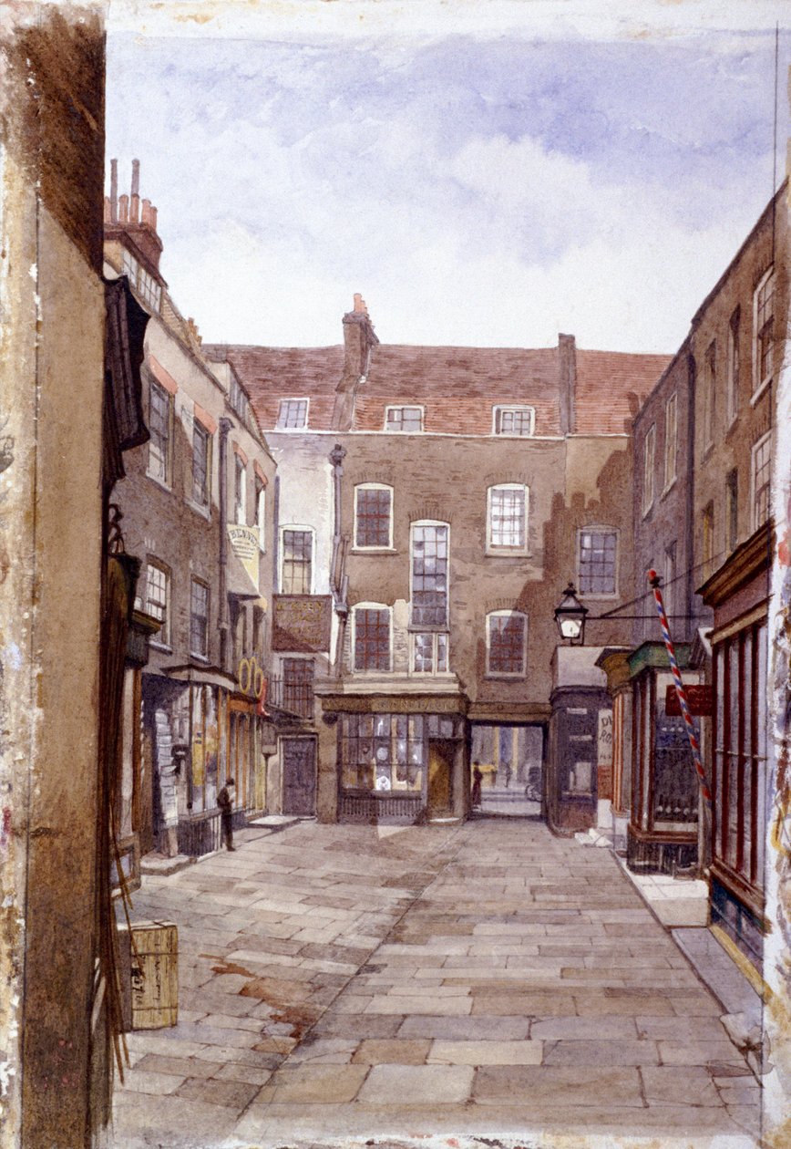 Bőr eladók épületei, London Wall, London, 1883 alkotó: John Crowther