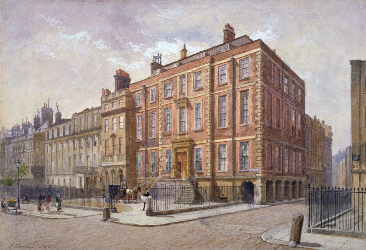 Newcastle House, Holborn, London, 1880 alkotó: John Crowther