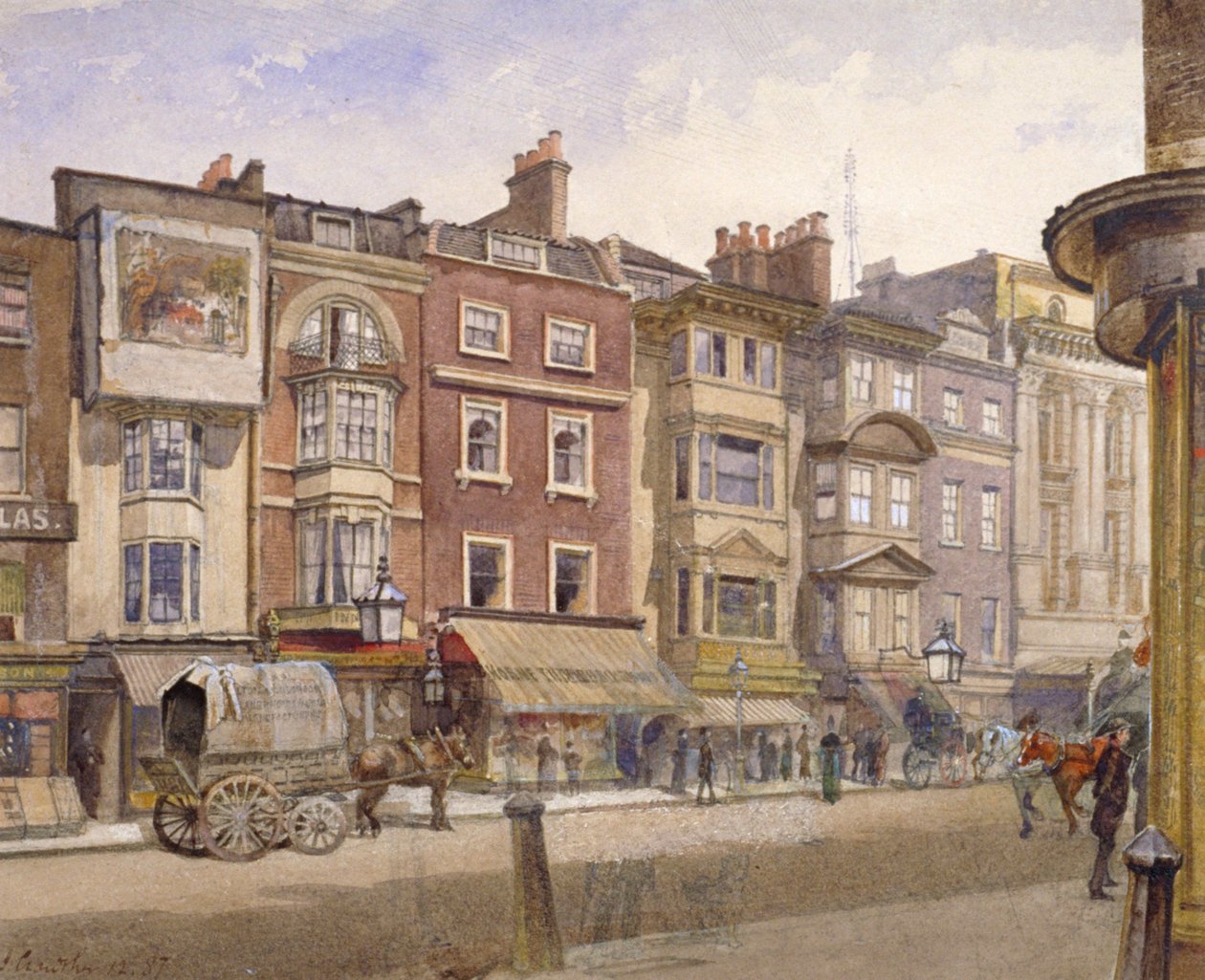 412-418 Strand, Westminster, London, 1887 alkotó: John Crowther