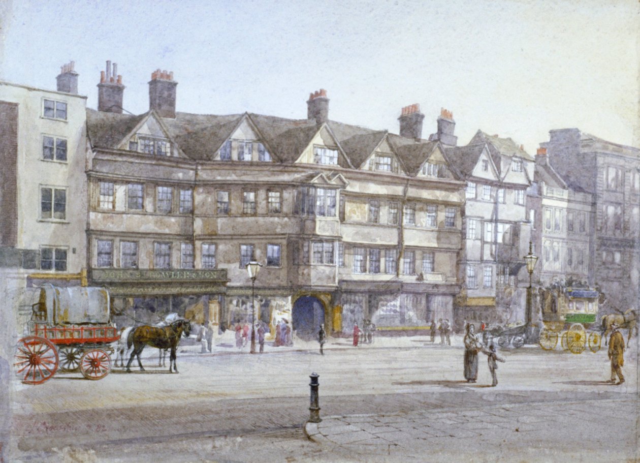 Staple Inn, London, 1882 alkotó: John Crowther