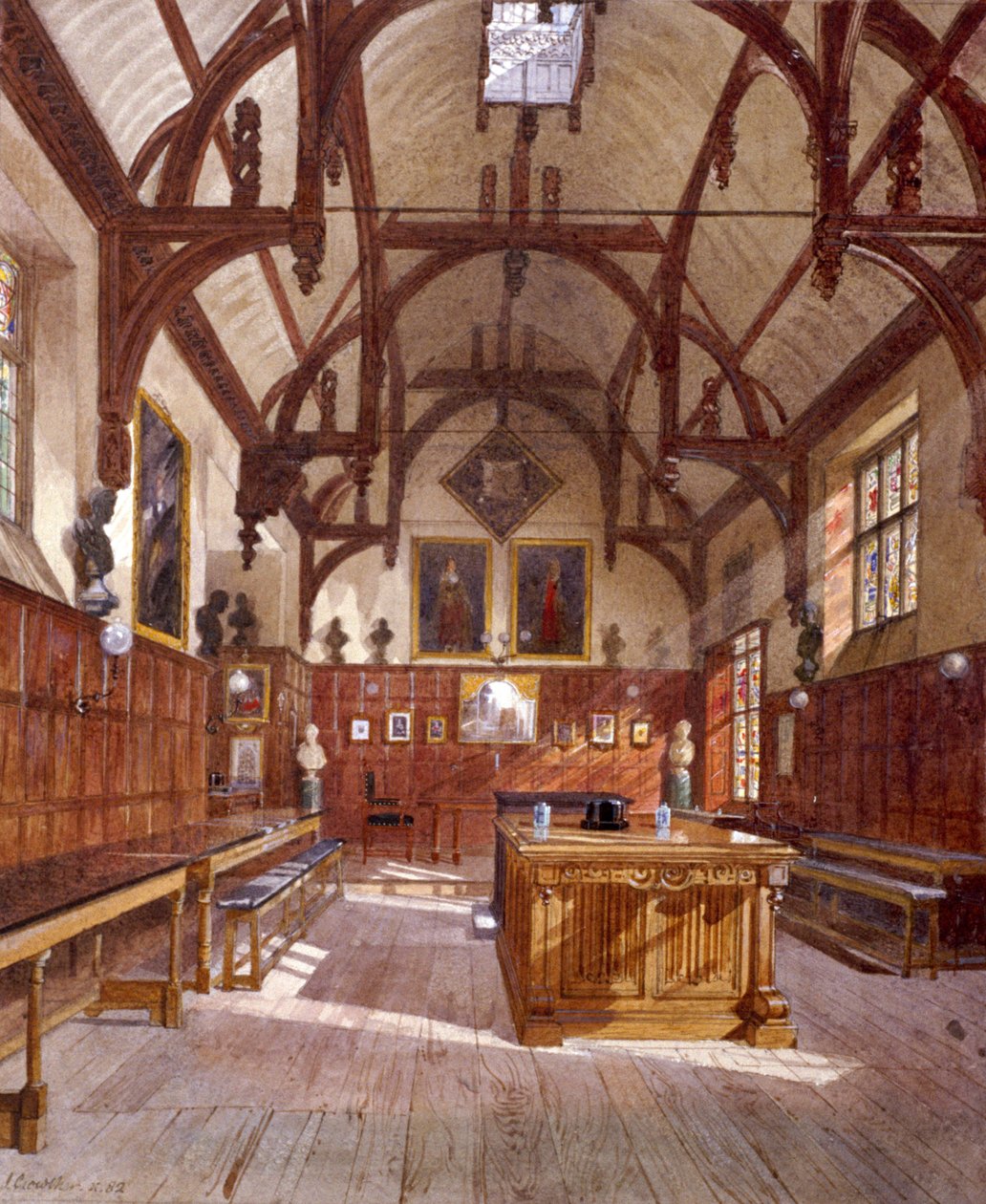 Staple Inn Hall, London, 1882 alkotó: John Crowther