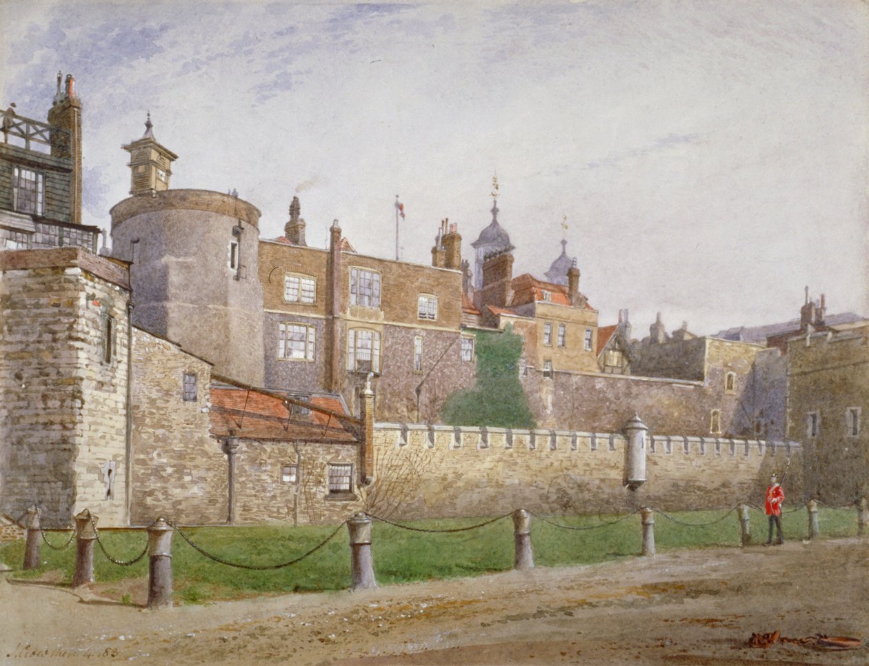 Tower of London, Stepney, London, 1883 alkotó: John Crowther