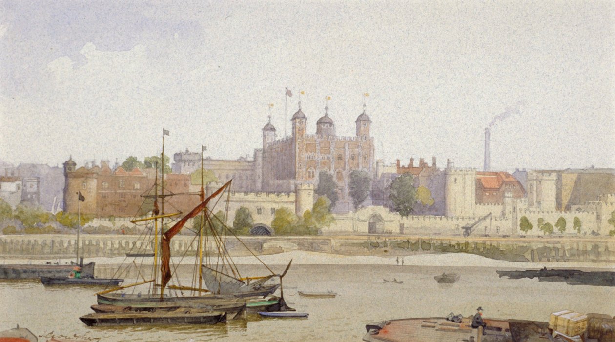 Tower of London, Stepney, London, 1883 alkotó: John Crowther