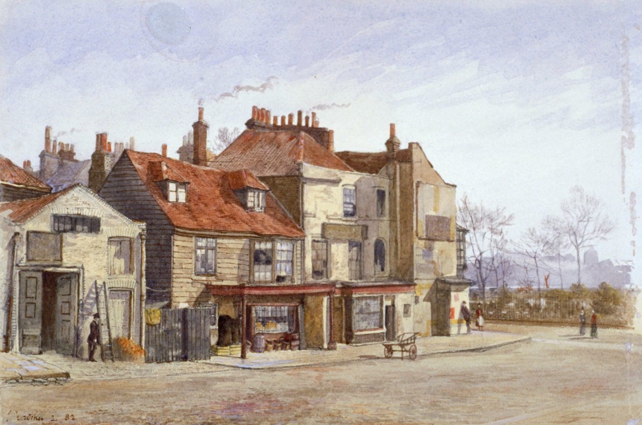 Kilátás a Lawrence Streetre, Chelsea, London, 1882 alkotó: John Crowther