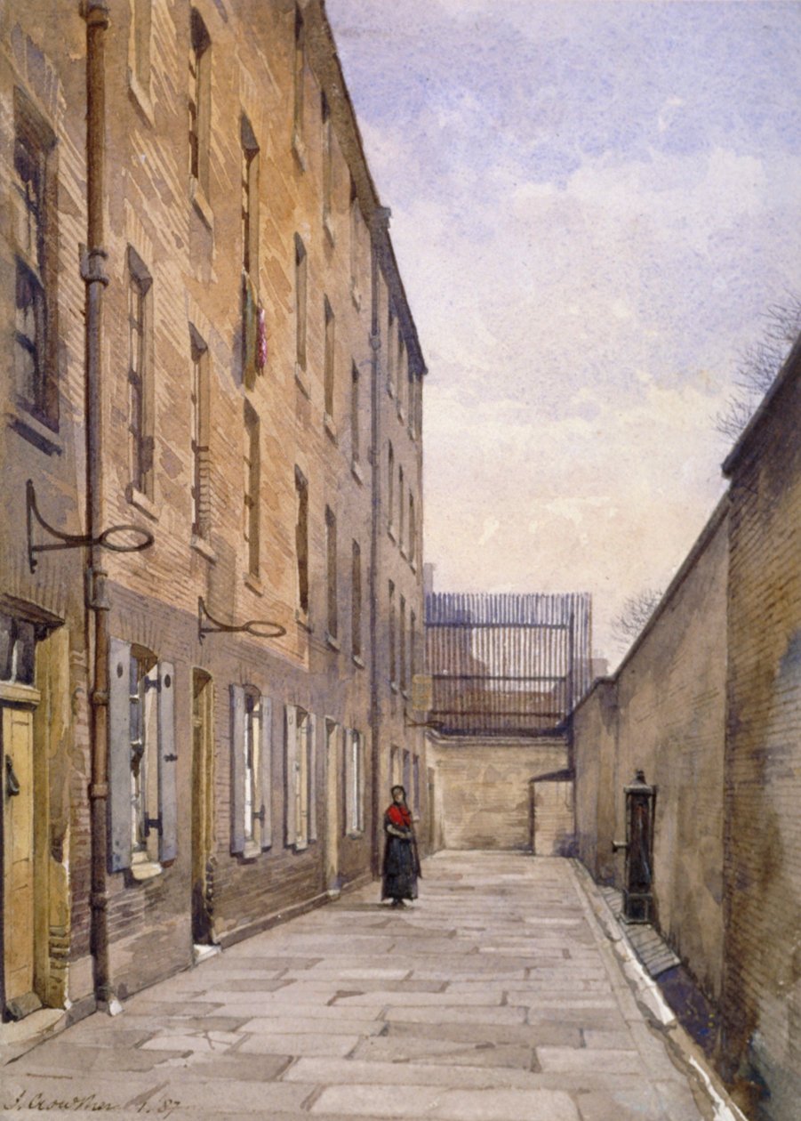 Kilátás a Marshalsea Place-re, Southwark, London, 1887 alkotó: John Crowther