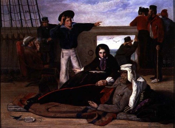 Hazaközelben, 1858 alkotó: John Dalbiac Luard
