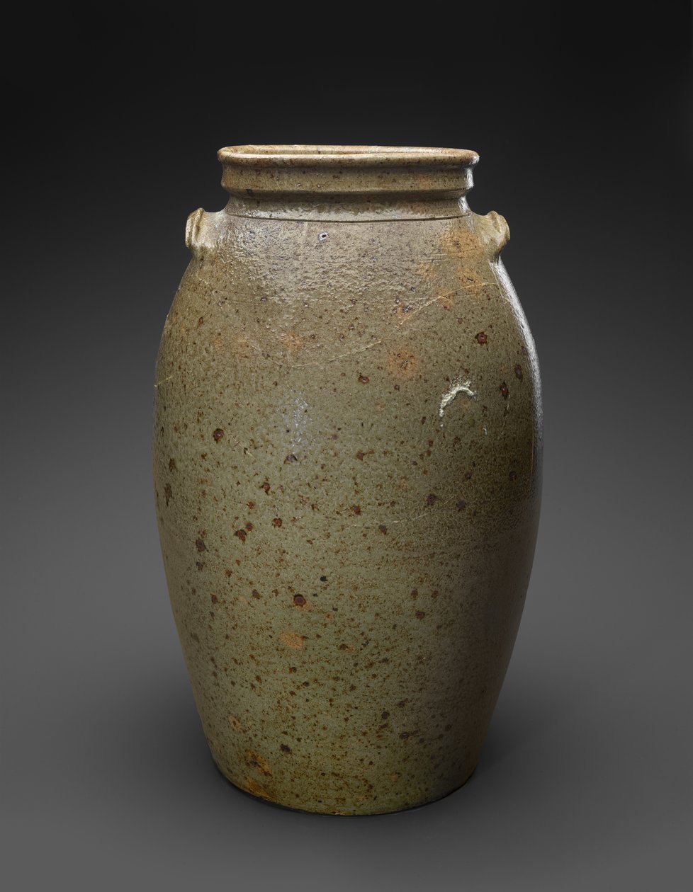 Churn, c. 1850-1883 (lúgos mázas kőedény) alkotó: John Davis (attr.to) Leopard