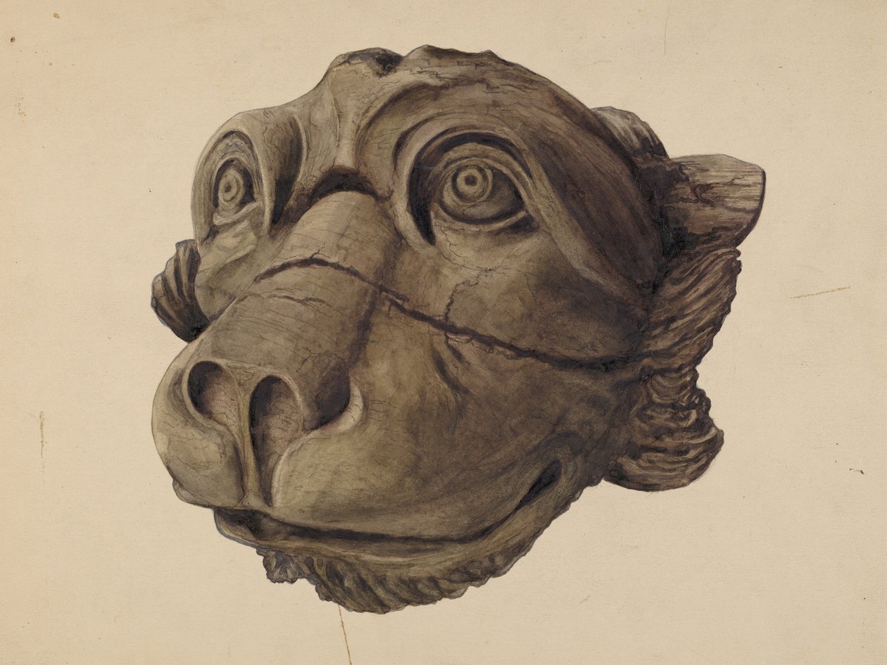 Cat Head Gargoyle alkotó: John Davis
