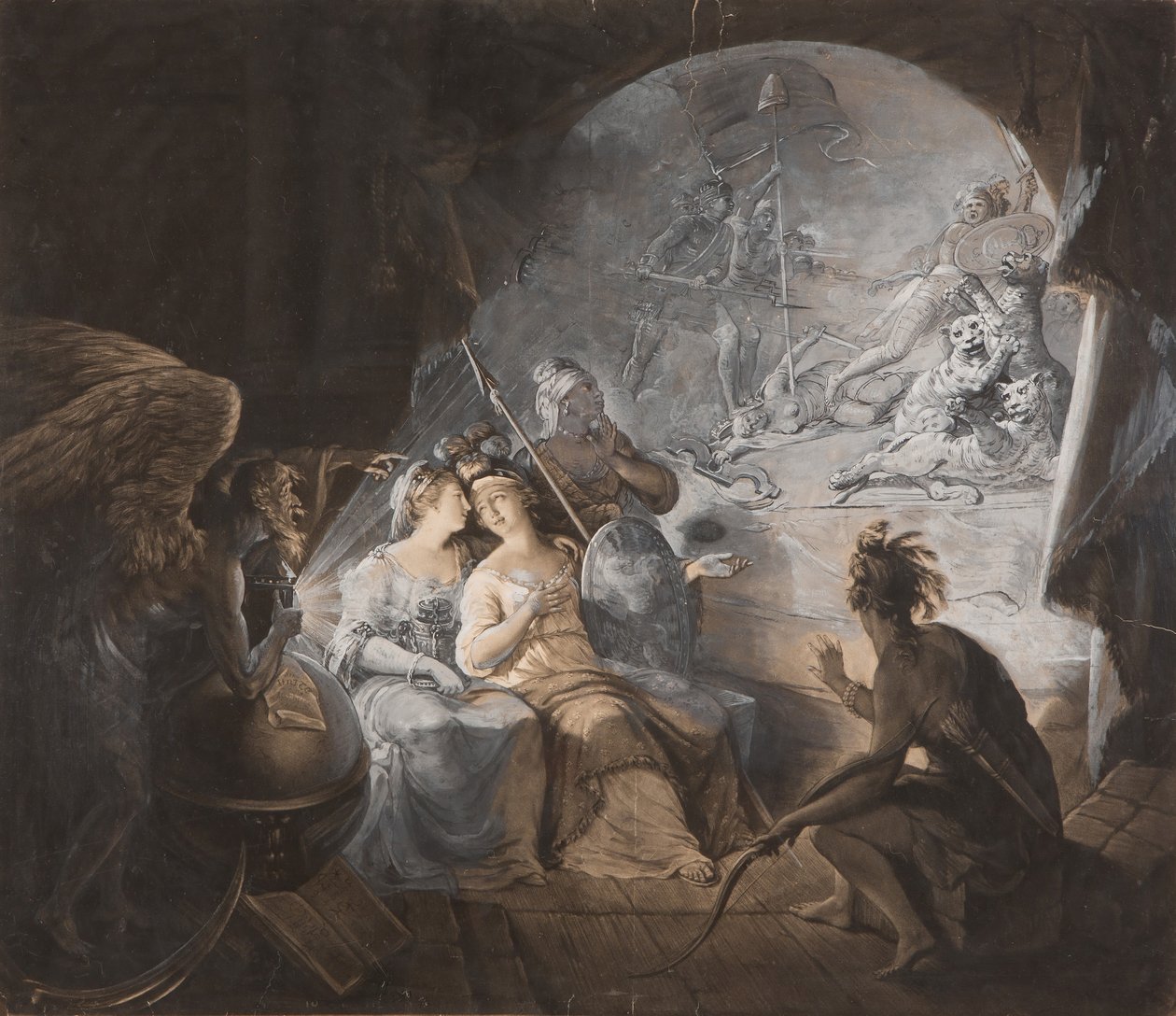 The Tea-Tax-Tempest The Oracle, 1774. alkotó: John Dixon