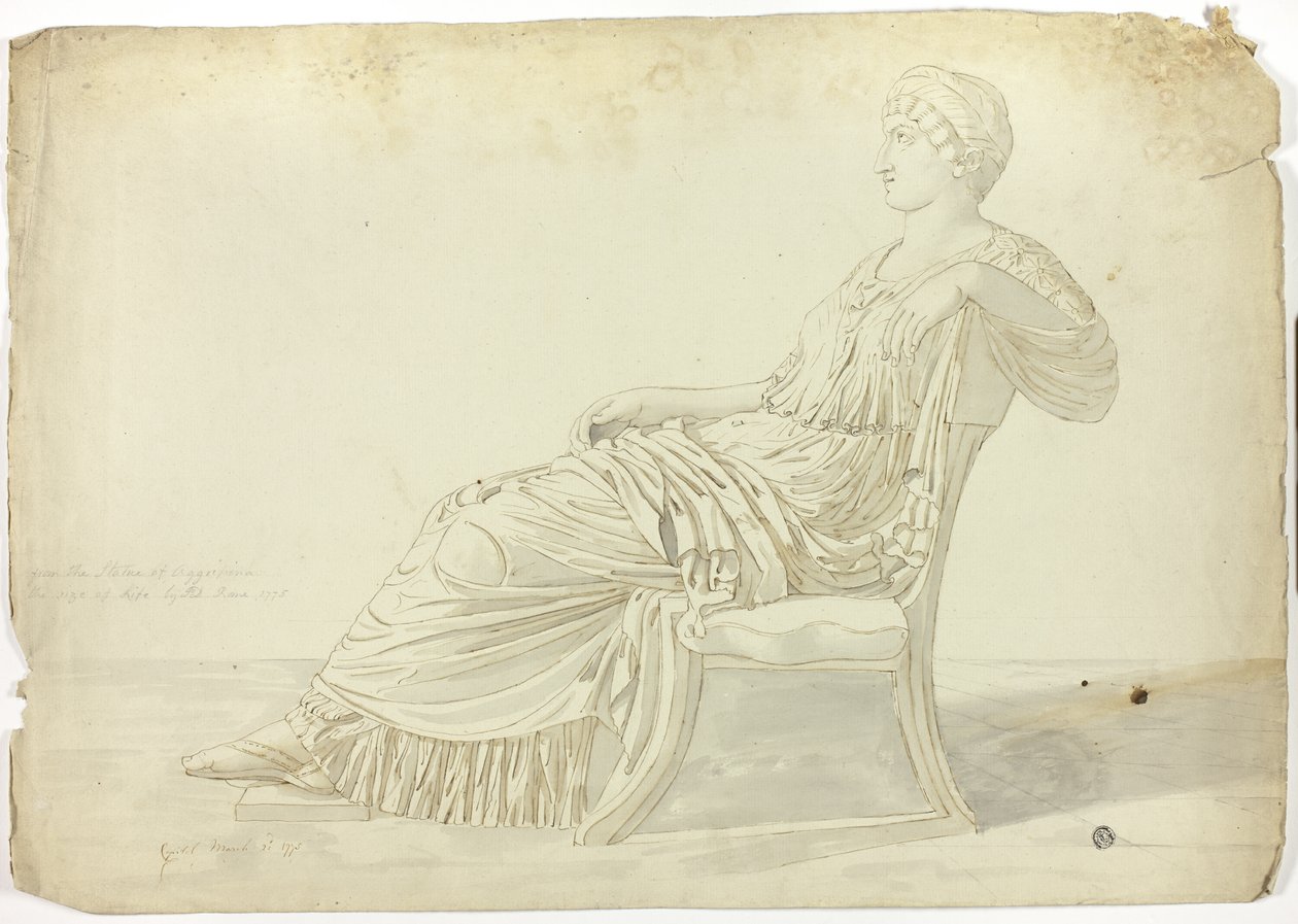 Agrippina ősi szobra alkotó: John Downman
