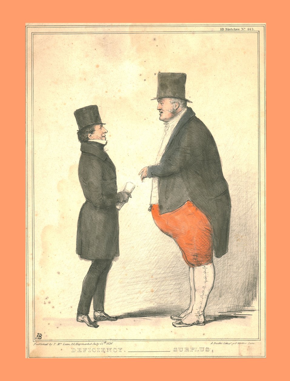 Hiány. - Felesleg., 1836. alkotó: John Doyle