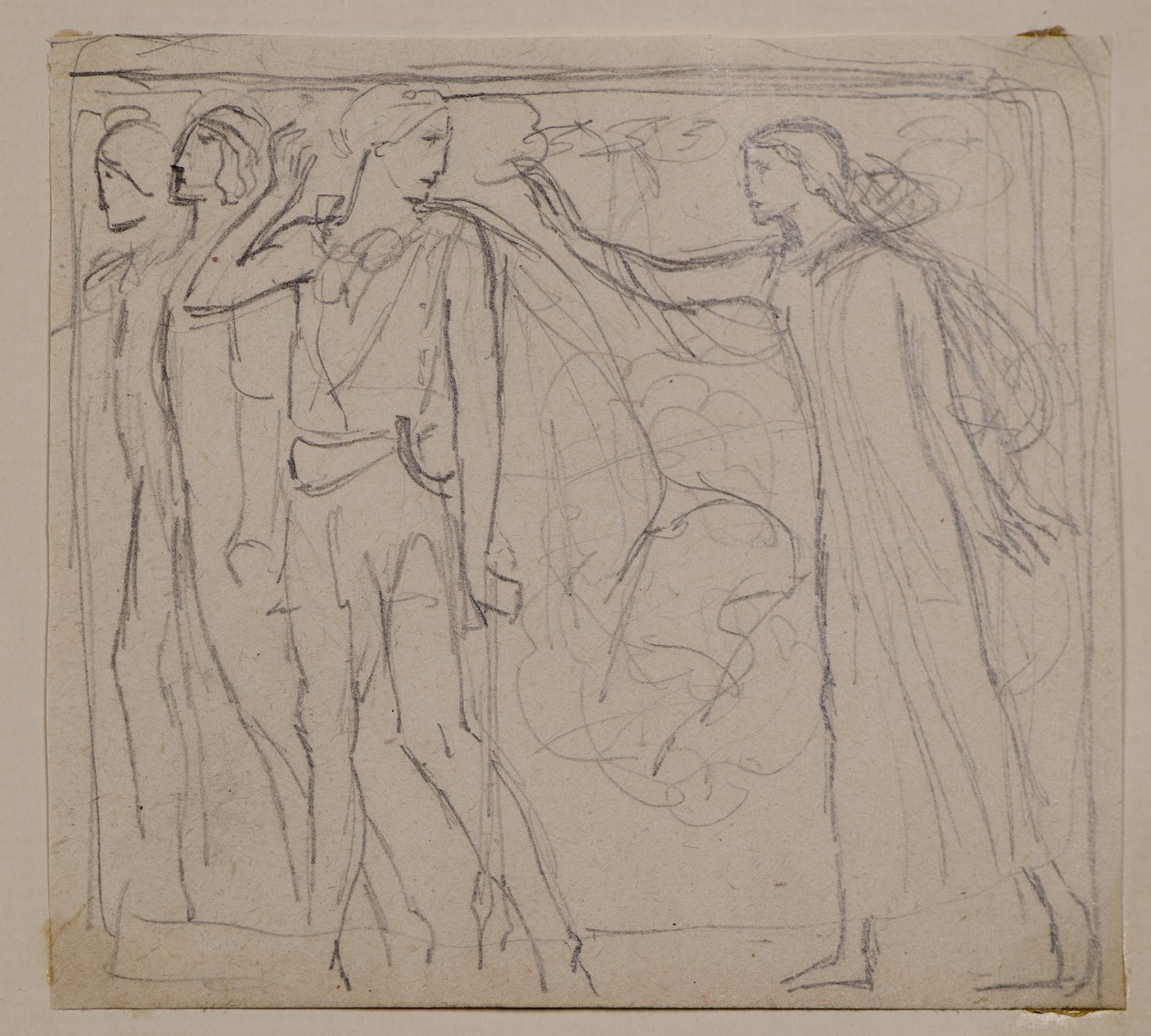 Deirdre három hívása (ceruza) alkotó: John Duncan