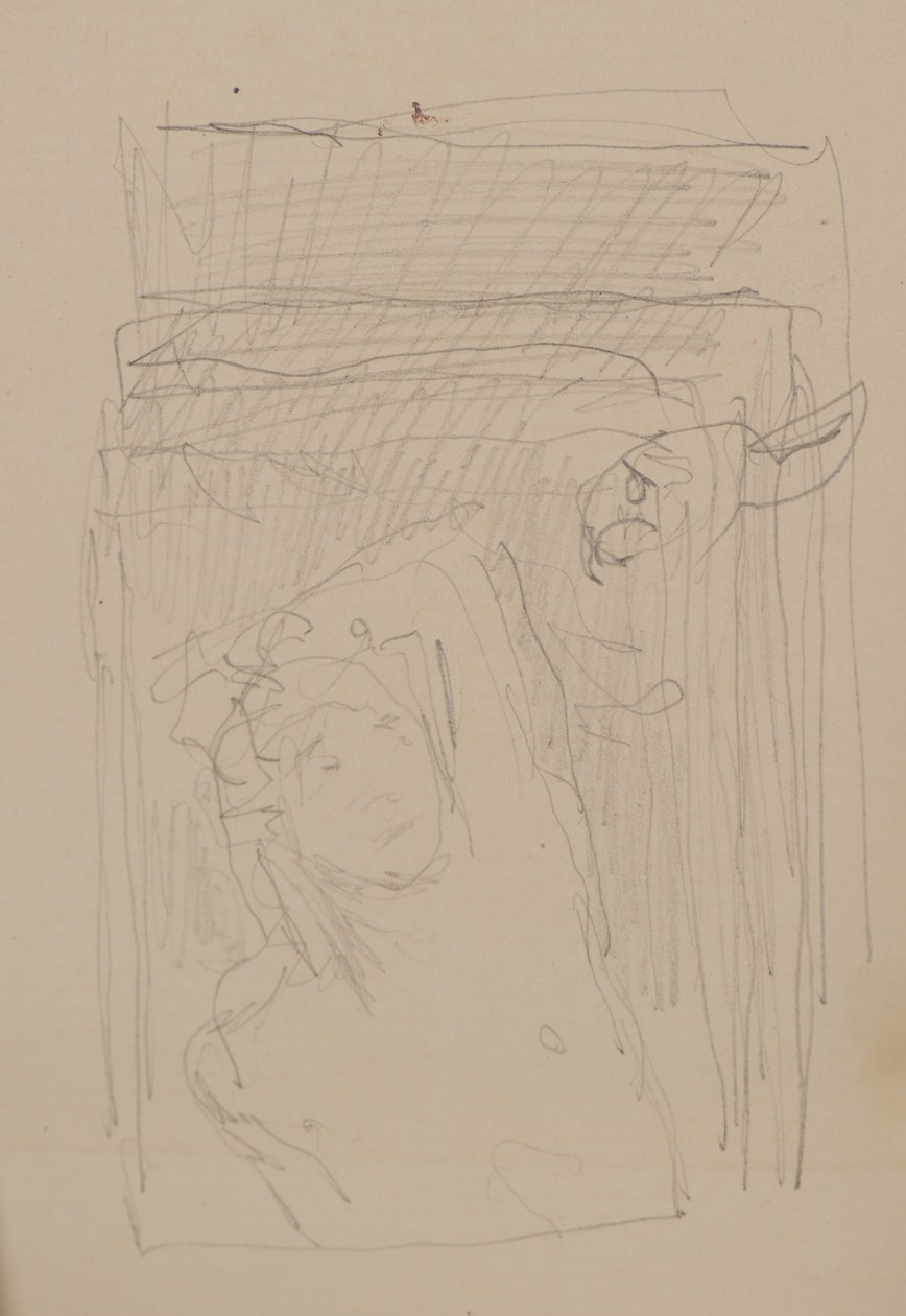 Névtelen [Férfi figura] (ceruza) alkotó: John Duncan