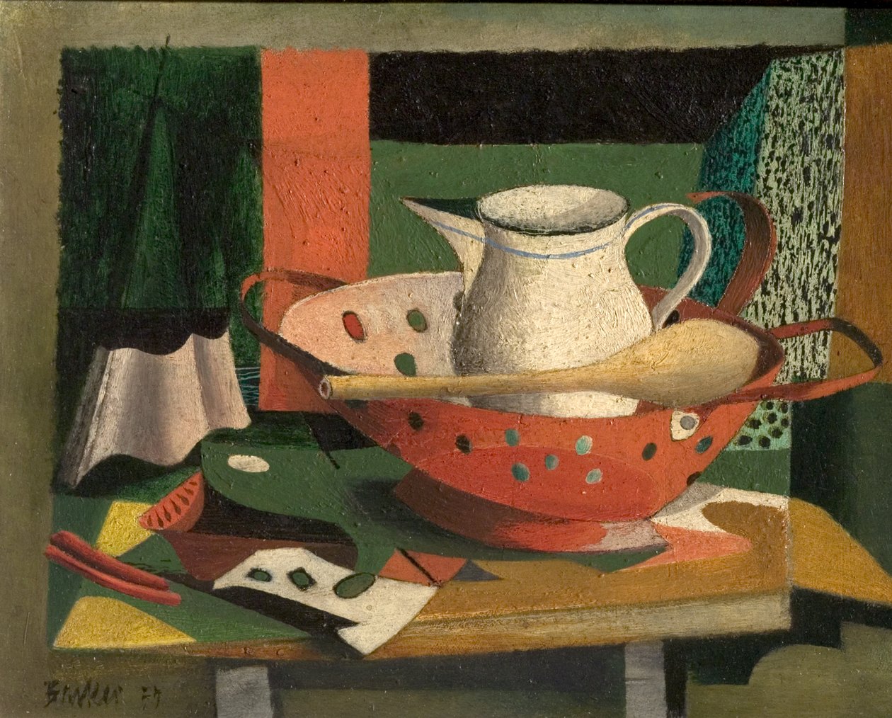 Konyhai csendélet (olaj, fa) alkotó: John Edward Barker