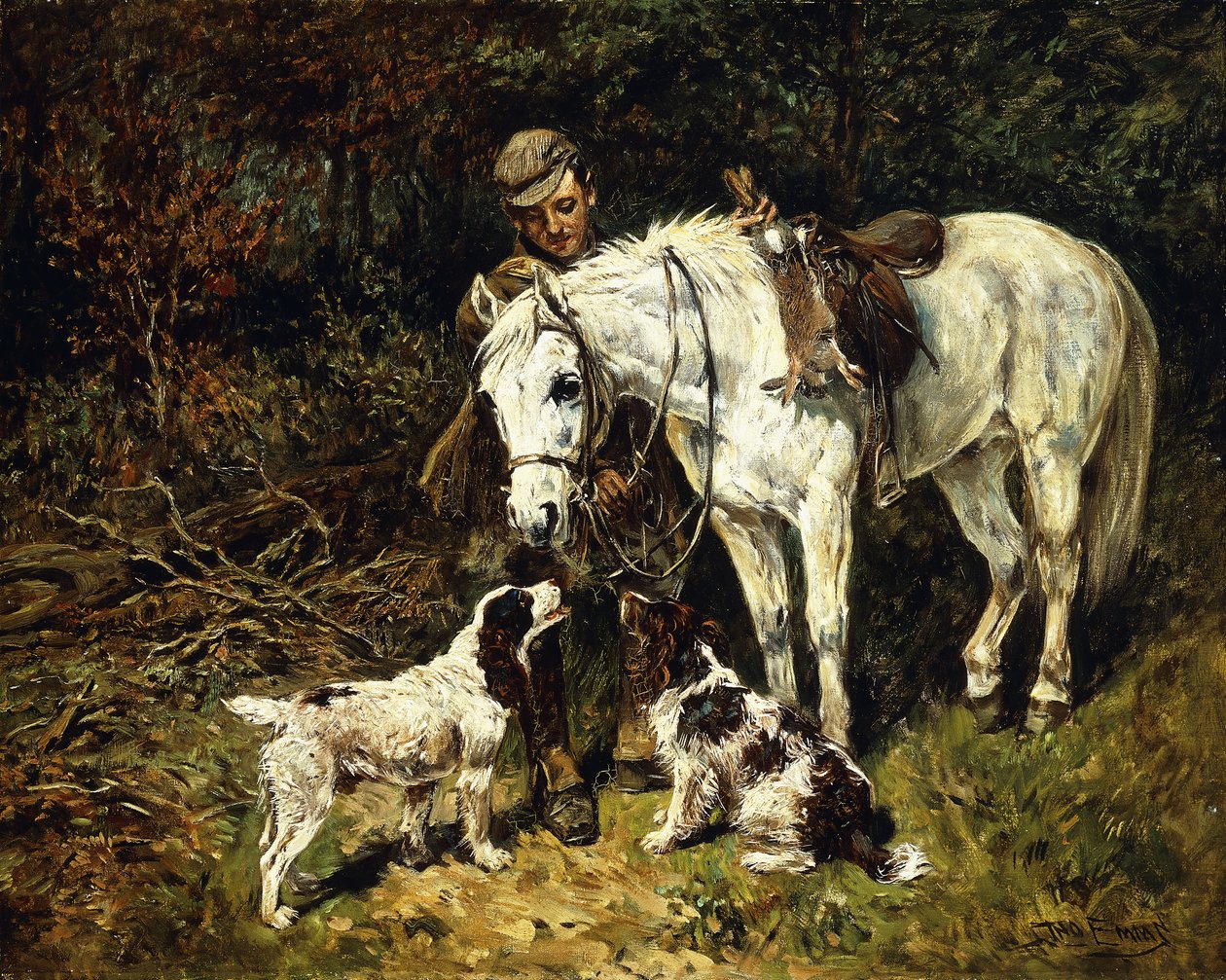A vadászat után, alkotó: John Emms