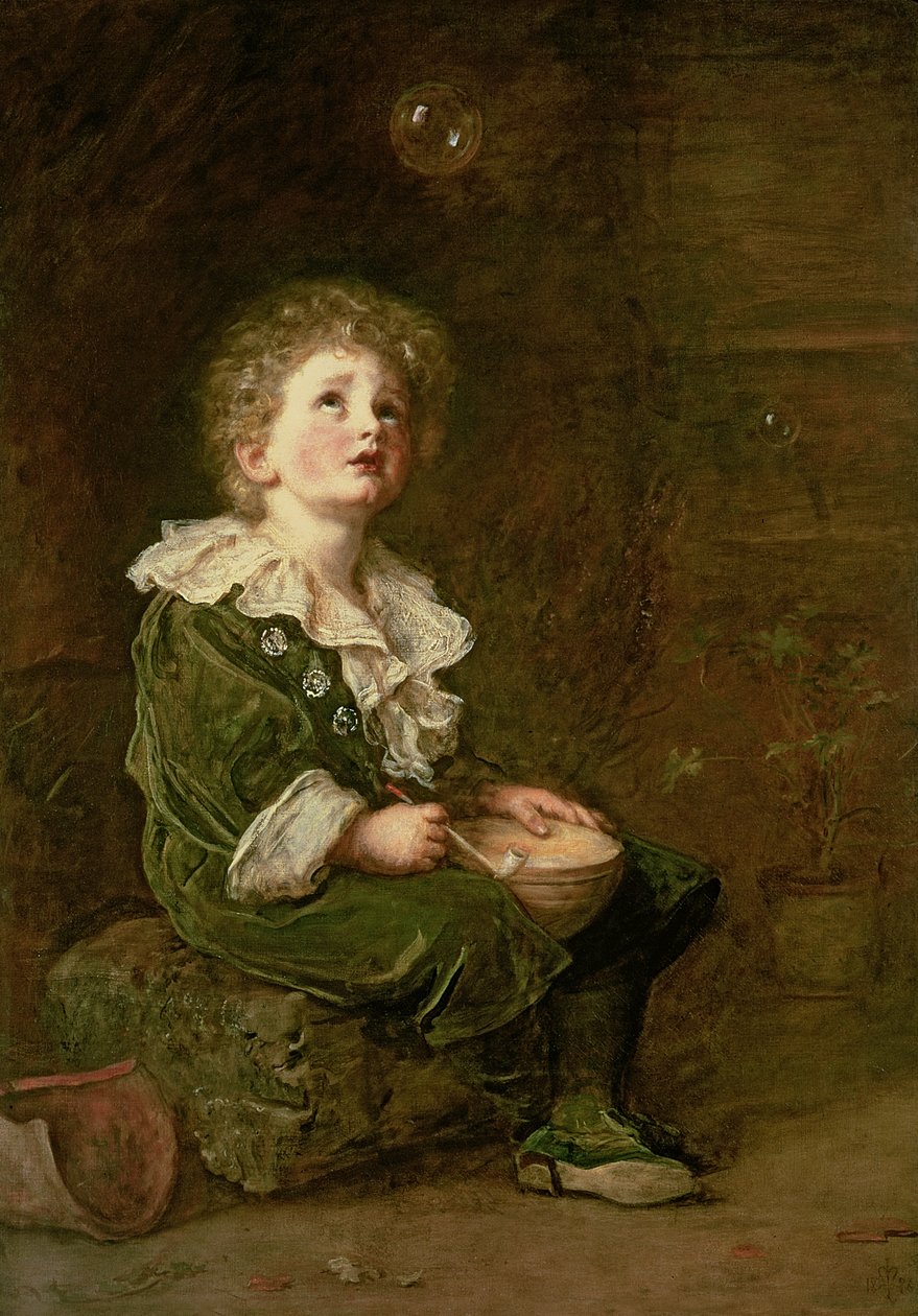 Buborékok, 1886 alkotó: John Everett Millais