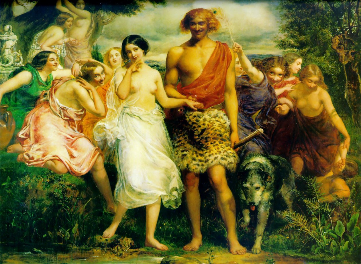 Cymon és Iphigenia alkotó: John Everett Millais