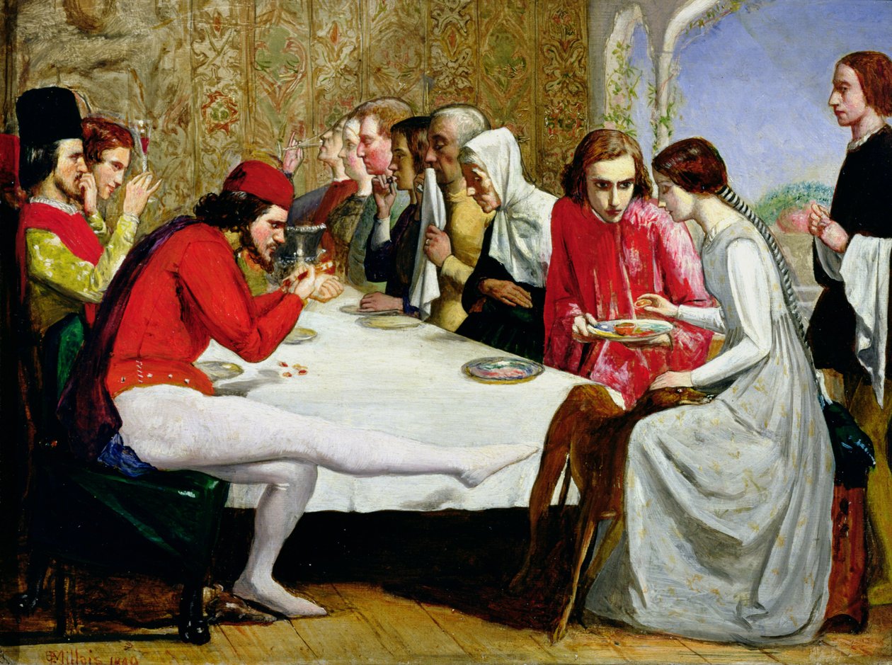 Lorenzo és Isabella, 1849 alkotó: John Everett Millais