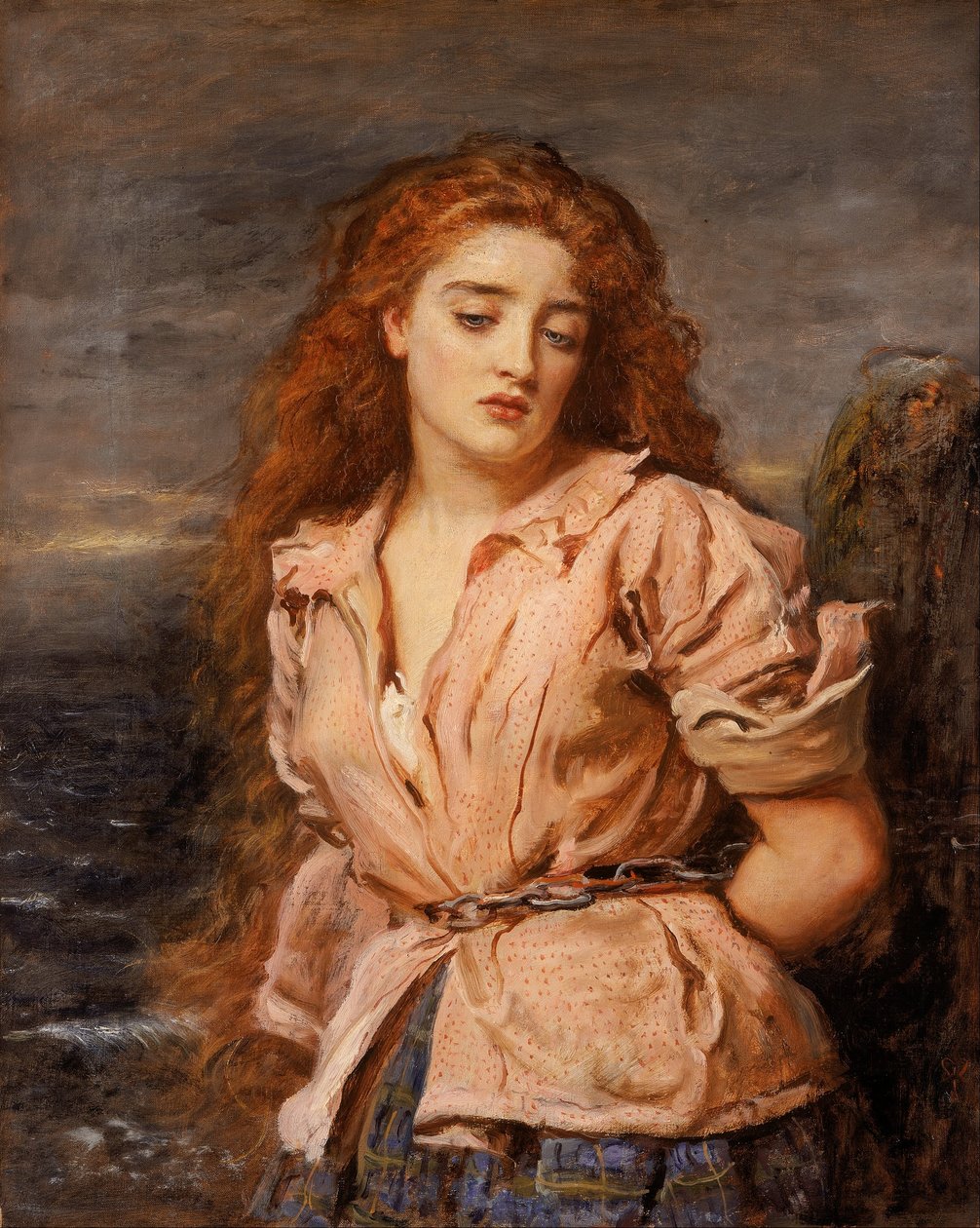 A Solway mártírja"
" alkotó: John Everett Millais