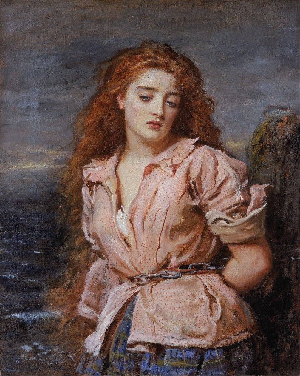 A Solway mártírja"
" alkotó: John Everett Millais