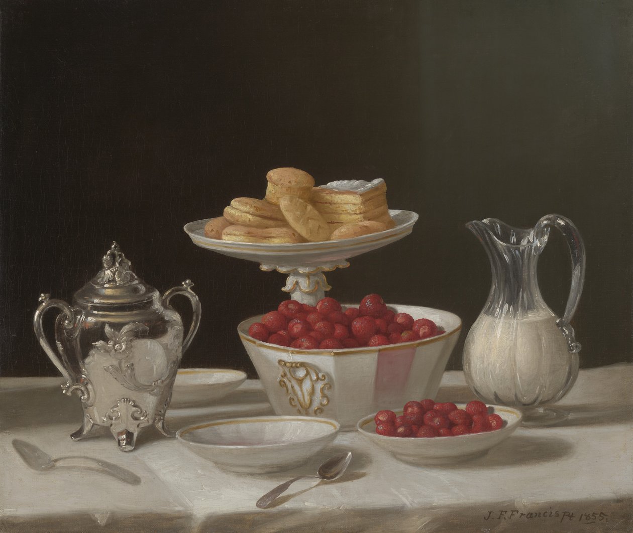 Desszert csendélet, 1855 alkotó: John F. Francis