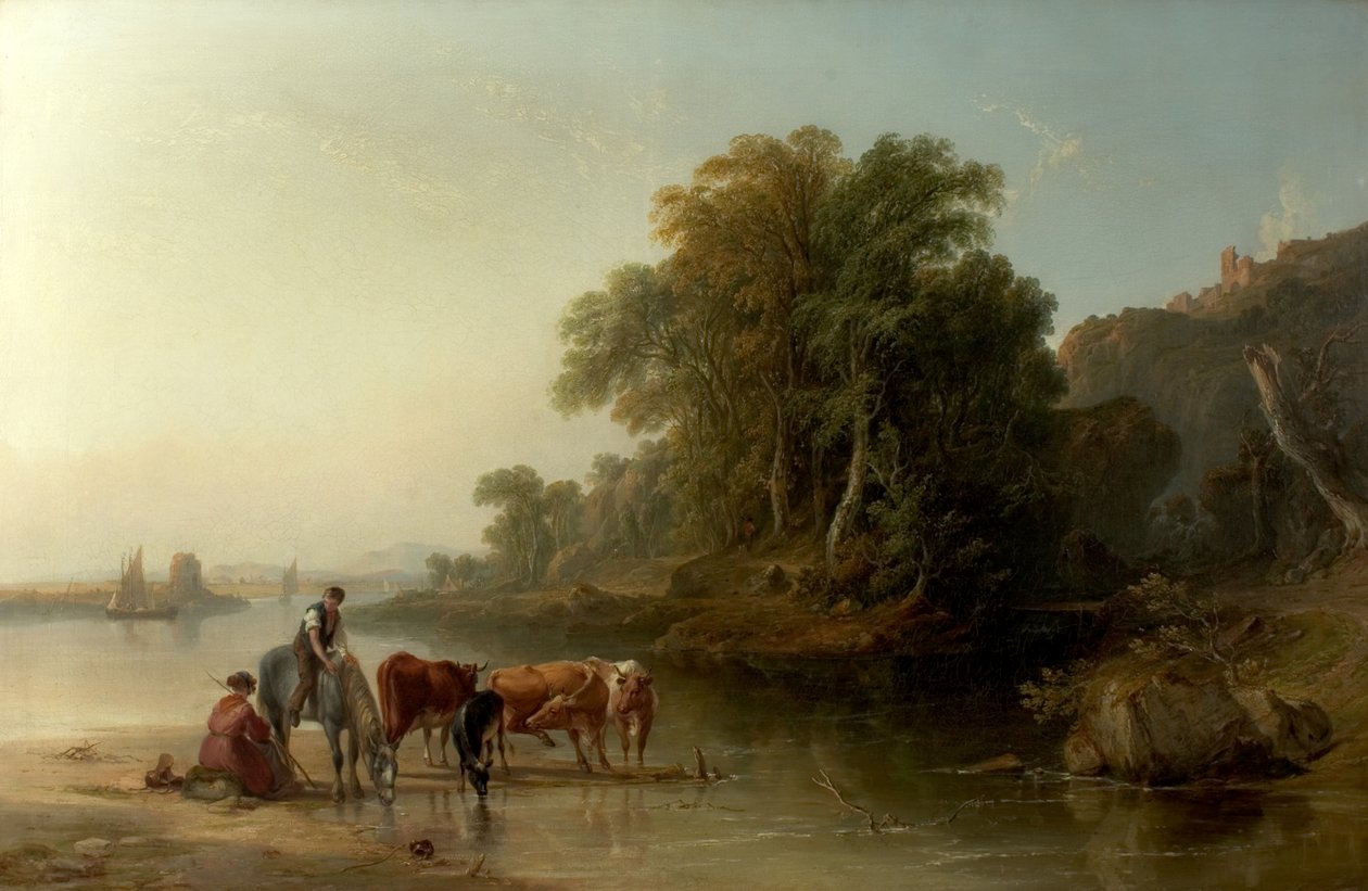 Az öntöző hely, 1840 alkotó: John F. Tennant